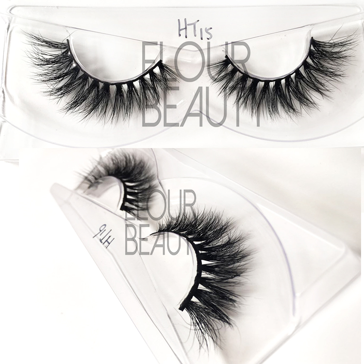 Luruxry 3D mink fur lashes with OEM package EJ44